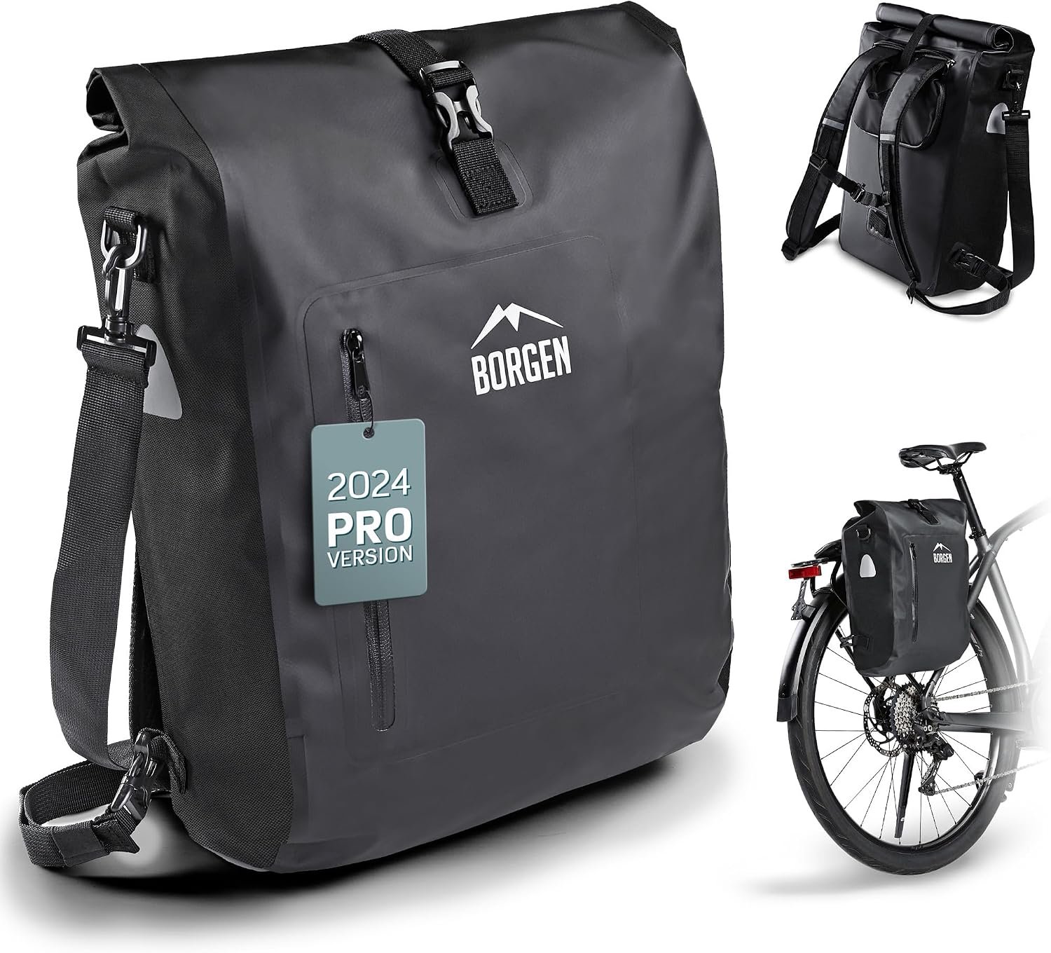 Waterdichte Fietstas 25L - Rugzak, Schoudertas & Bagagedrager