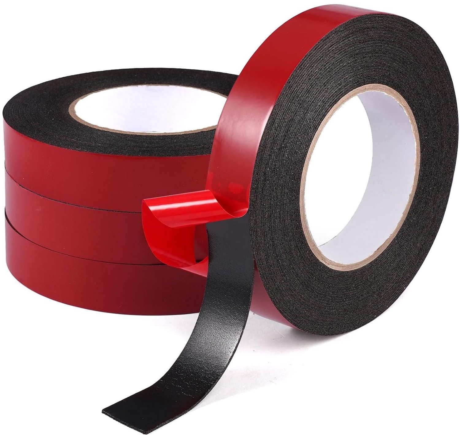 Dubbelzijdige montagetape - 4 rollen van 10m x 25mm, 1mm dik - Ideaal voor bevestigen, plakken en knutselen