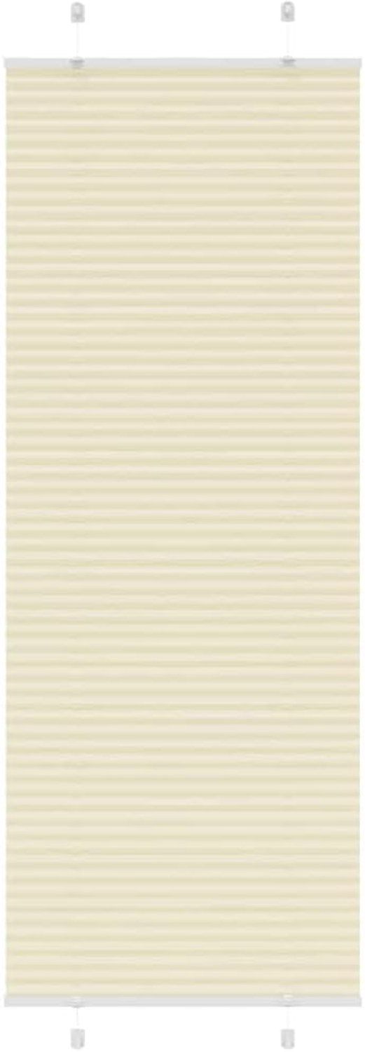 Plissé van 100% polyester, elegant, ondoorzichtig en gemakkelijk te reinigen, ideaal voor woonkamer, slaapkamer of kantoor, inclusief montagemogelijkheden met en