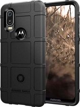 Hoesje voor Motorola One Vision - Beschermende hoes - Back Cover - TPU Case - Zwart