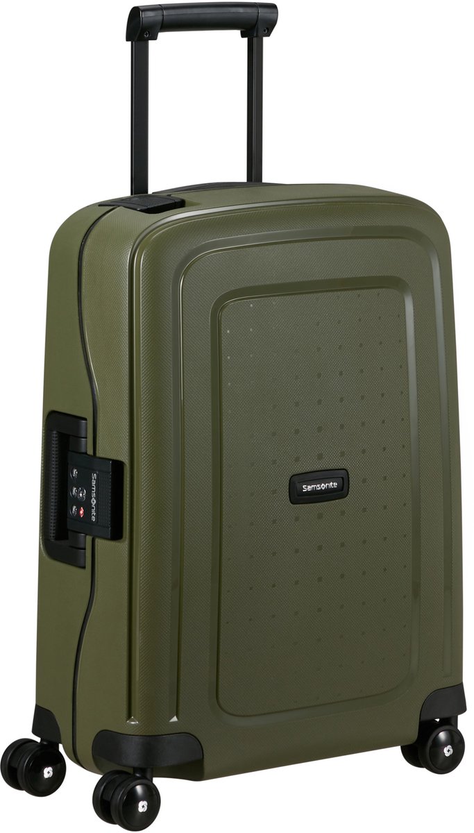 Samsonite Koffer - S'Cure Spinner 55/20 (4 wielen) Handbagage - Olive - 34 l - 2.9 kg