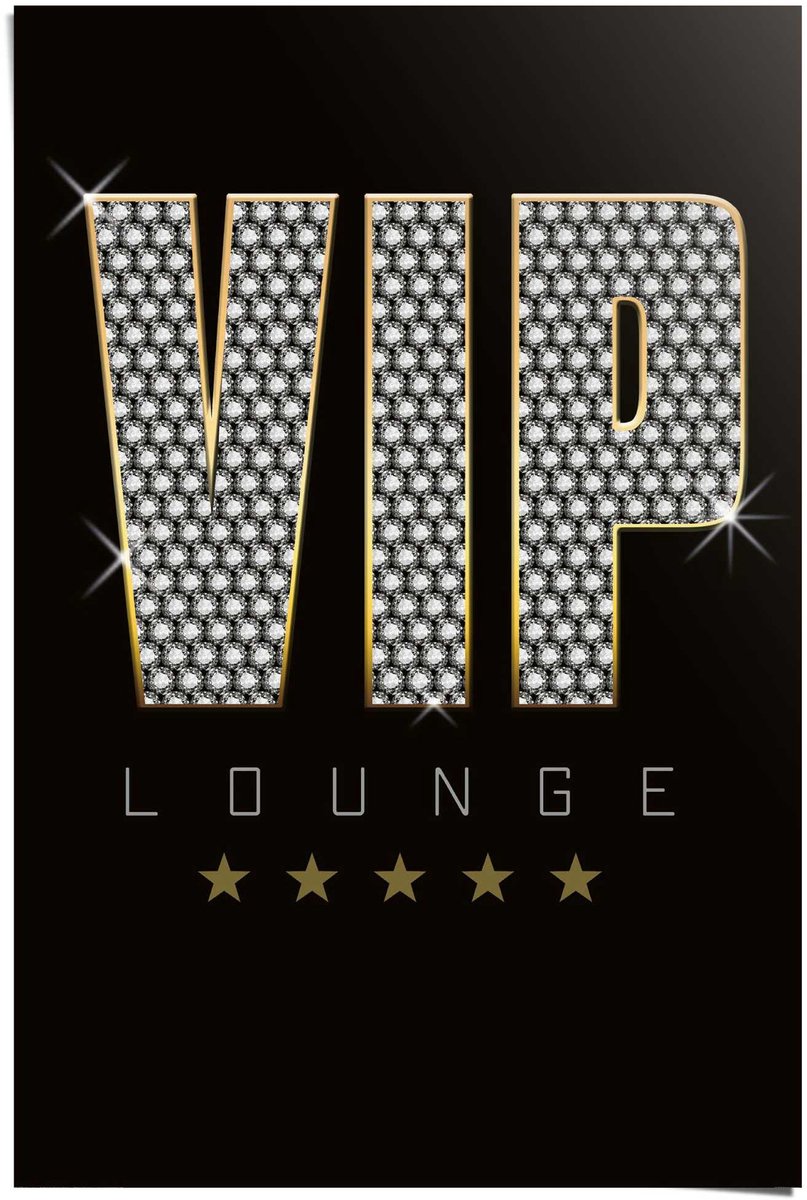 Poster Vip Lounge - 91,5 x 61 - Papier - REINDERS