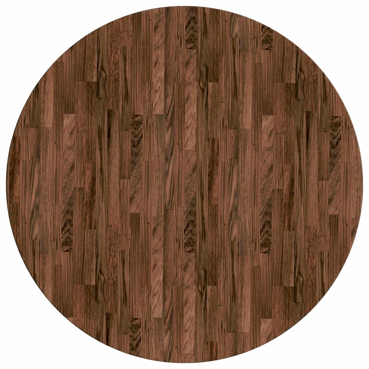 vidaXL Tafelblad rond 50x1,5 cm bewerkt massief eikenhout donkerbruin, houten tafelblad, massief houten tafelblad, eettafelblad, blad, rond tafelblad