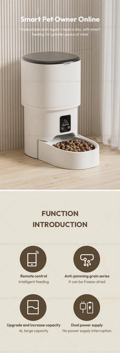 Intelligente PET feeder. Volautomatische dieren voeder apparaat. thumbnail 5