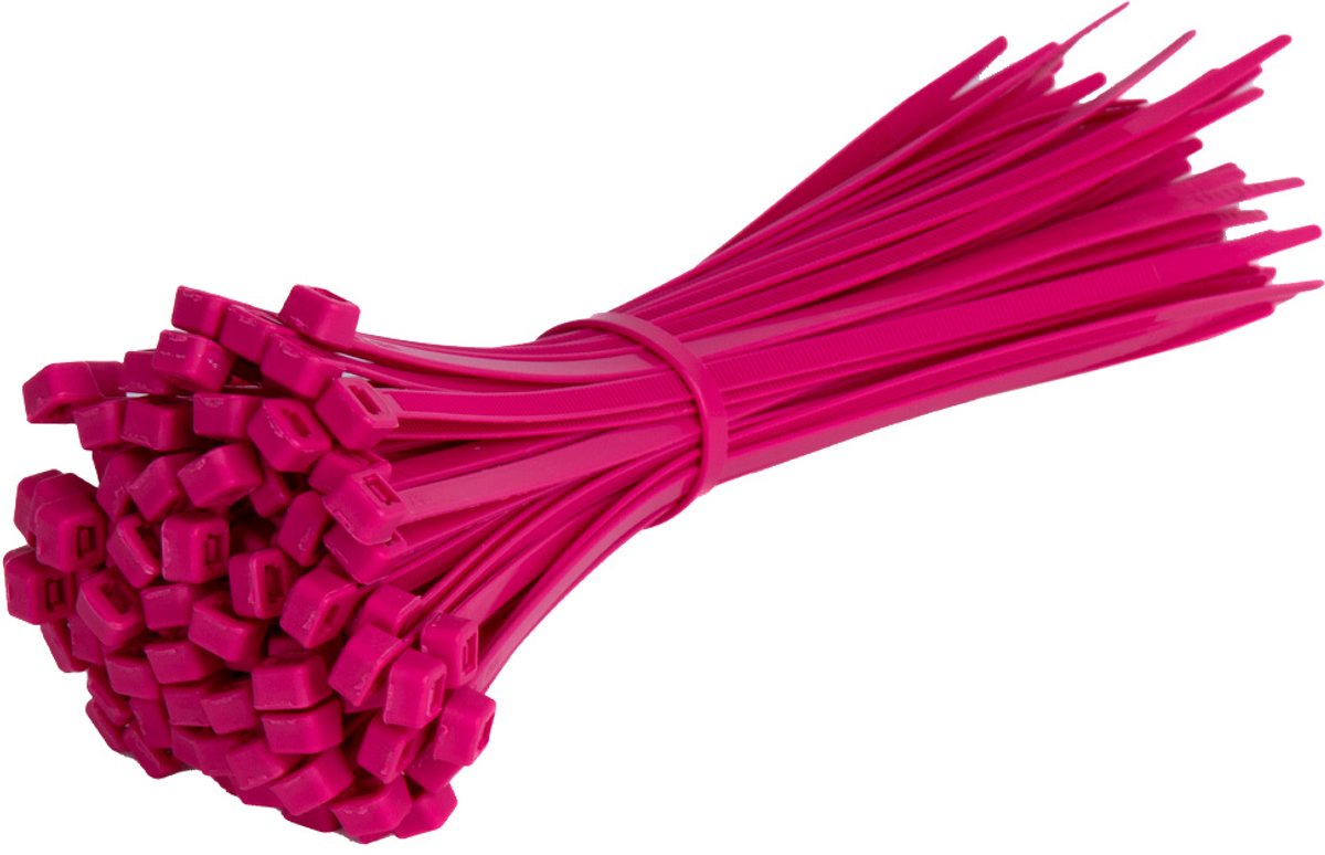TD47 Kabelbinders 4.8 x 300 mm Roze - Tie wraps - Tyraps