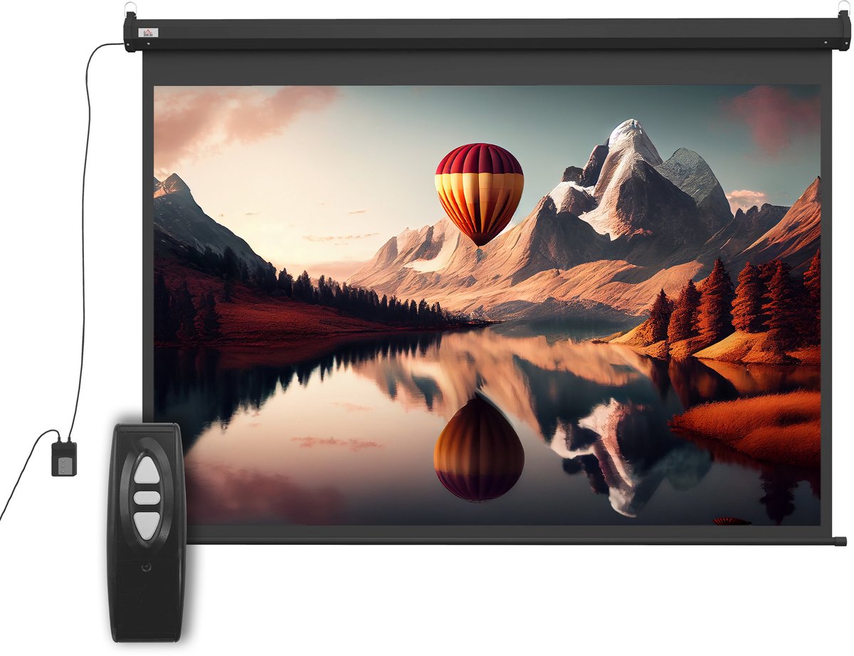 Beamer Projectiescherm wand Electr 203x152cm 100 inch