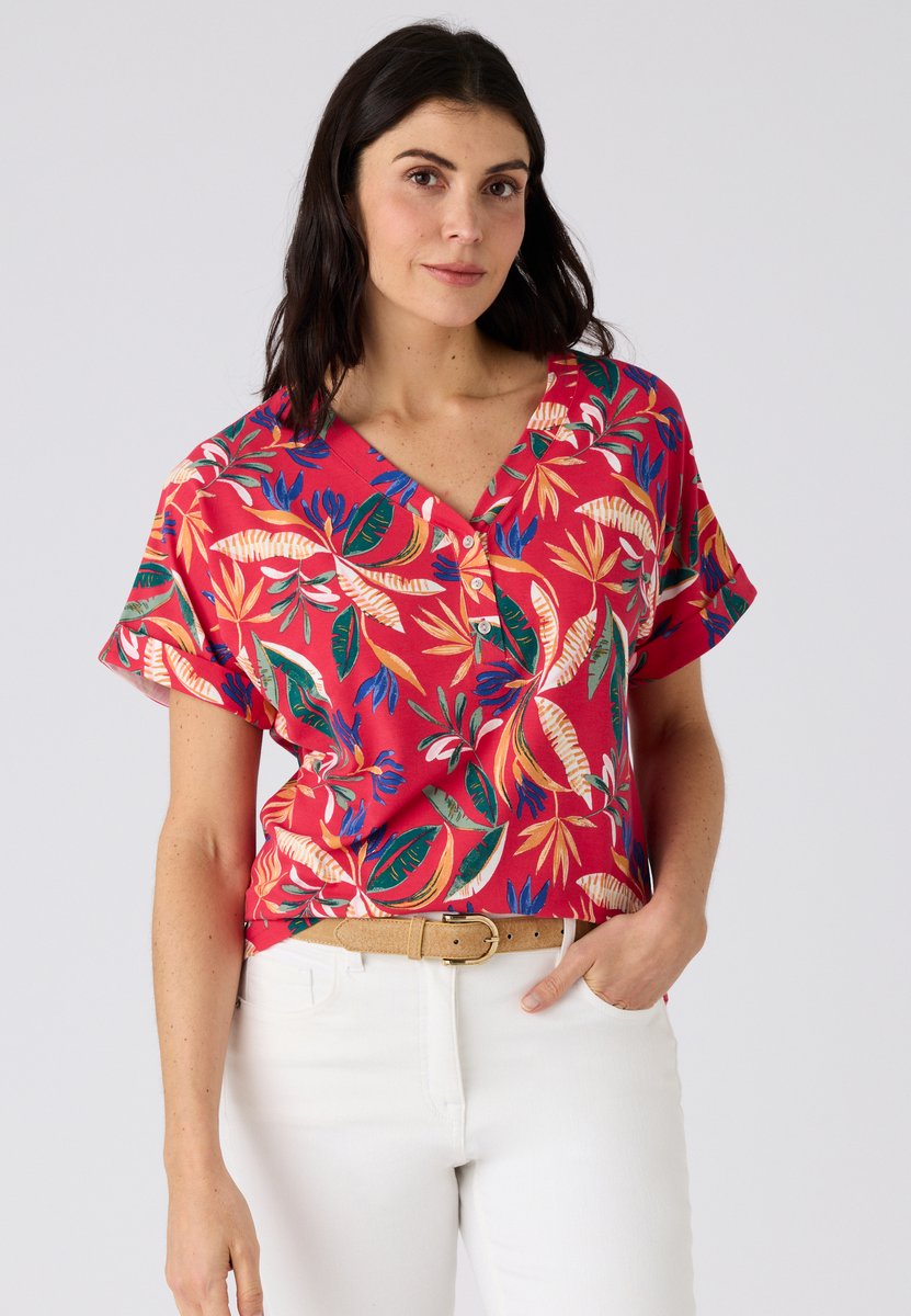 Damart - Climatyl vloeiende top, in jerseytricot - Dames - Roze - M