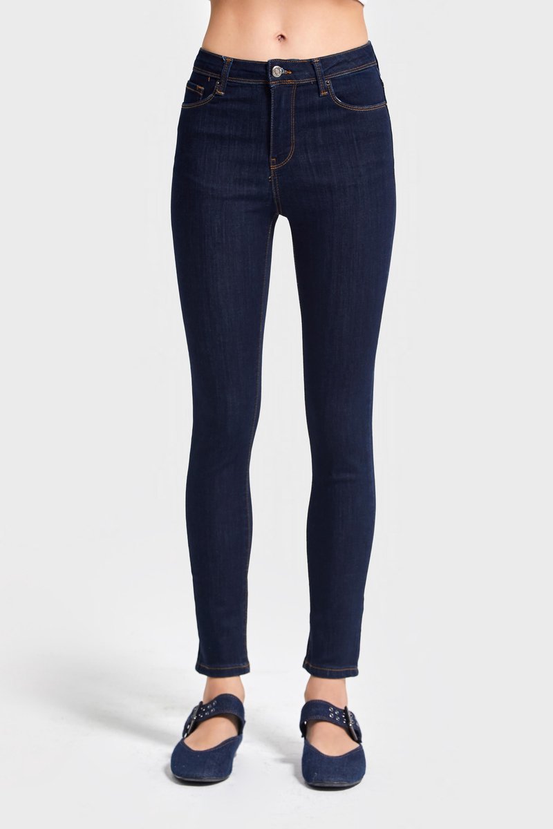 It's Basic - Skinny High Rise Jeans - Indigo