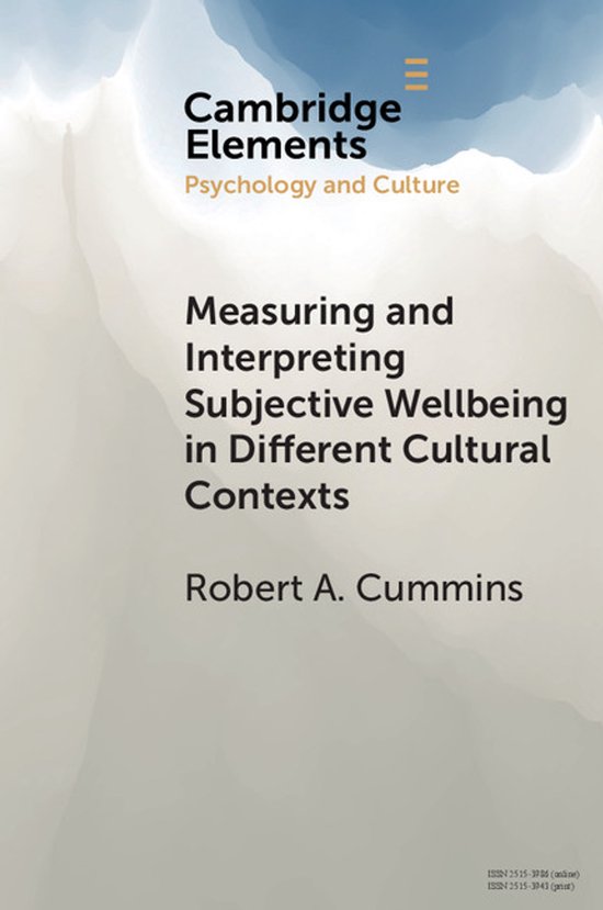 Elements in Psychology and Culture- Measuring and Interpreti ... - cover