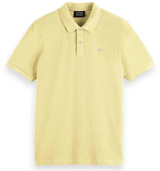 Polo Scotch & Soda Core Piqué Jaune - Taille M - Homme