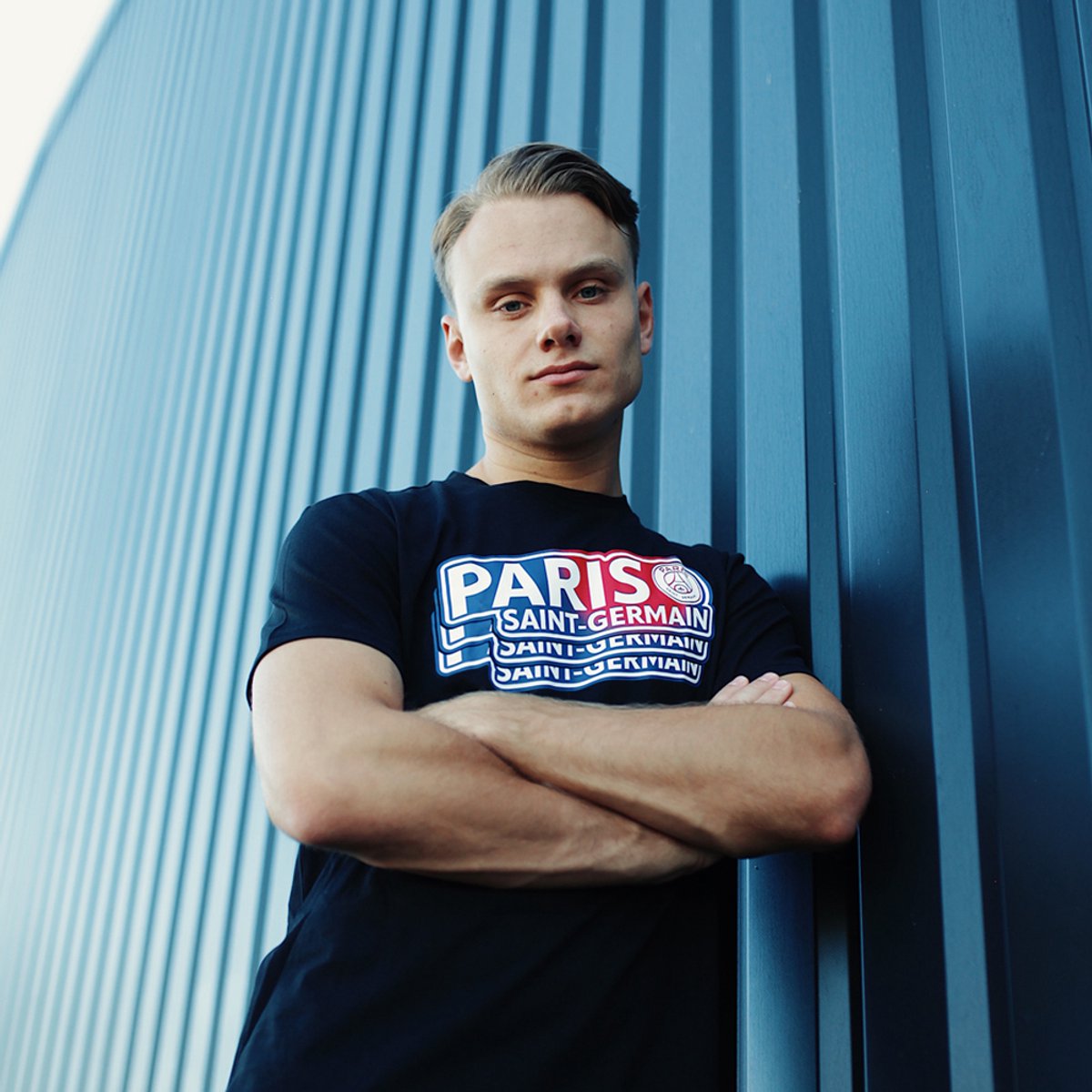 PSG 'Paris repeat' t-shirt voor volwassenen - maat XL - zwart - Paris Saint-Germain
