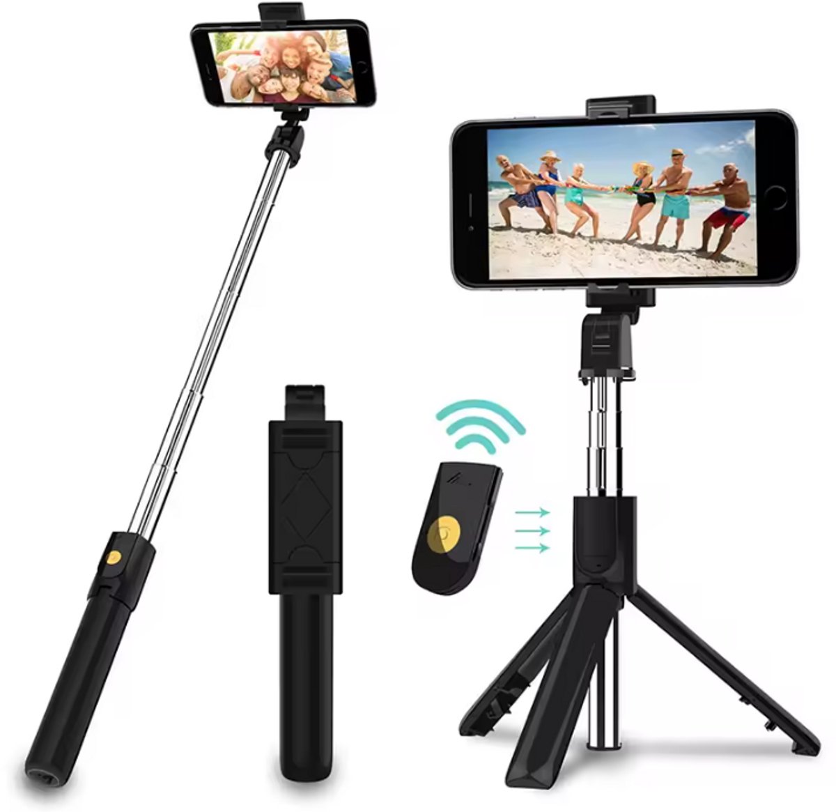 New Age Devi -Tripod - Compact Statief voor Smartphones Cameras - Ideaal voor Vloggen