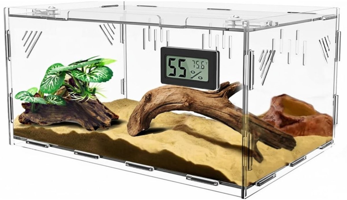 White-Label® Terrarium - Ecosysteem - Reptielenverblijf - Glas
