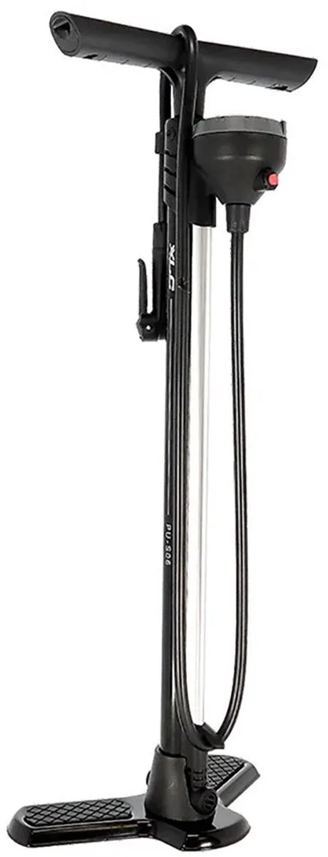 XLC PU-S06 Vloerpomp - Fietspomp - 11 Bar - Presta/Schrader/ Dunlop - Zwart — afbeelding 2