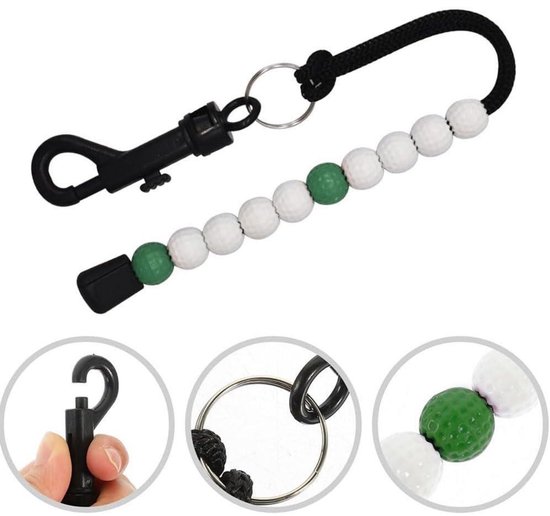EXCITAT Golf Shot Counter - Golf Counting Chain - Golf Score Counter - Golf Bead Shot Counter - Golf Scoring Beads met Clip - Geschikt voor Mannen en Vrouwen Outdoor Golf - 4 Pack van Merkloos — afbeelding 2