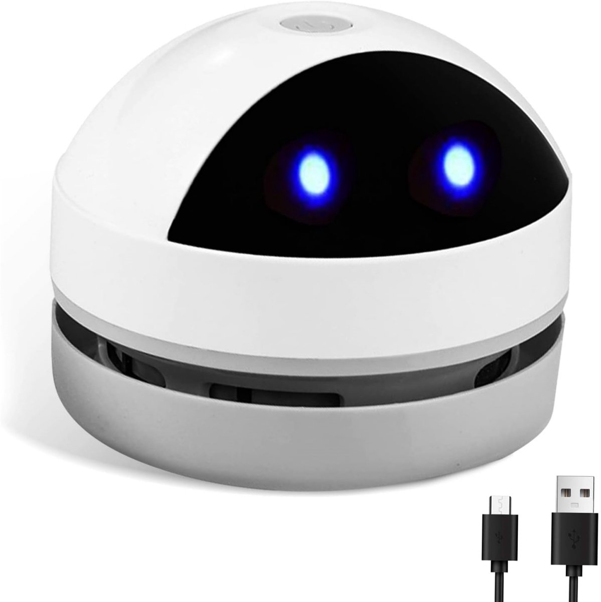 Excitat Mini-bureaustofzuiger - Kleine handstofzuiger - USB-oplaadbaar - Krachtige zuigkracht - Gemotoriseerde stofverwijderaar/blazer geschikt voor laptops - Geschikt voor toetsenborden, bureaus en banken - Wit