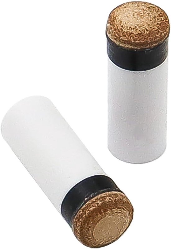 Green Glow - Set van 15 witte biljartkeu adereindhulzen met vervangbare tips - Biljartaccessoires voor vervanging van onderdelen. — afbeelding 2