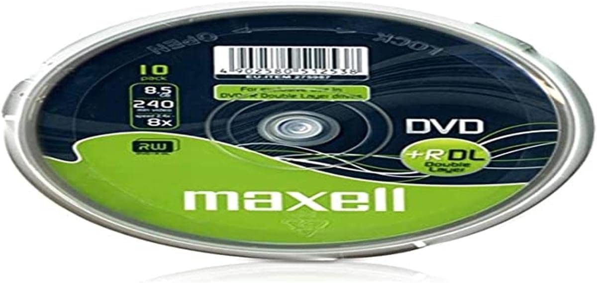 DVD+R DL 8,5GB 240Min 8x Cakebox (10 schijfjes)