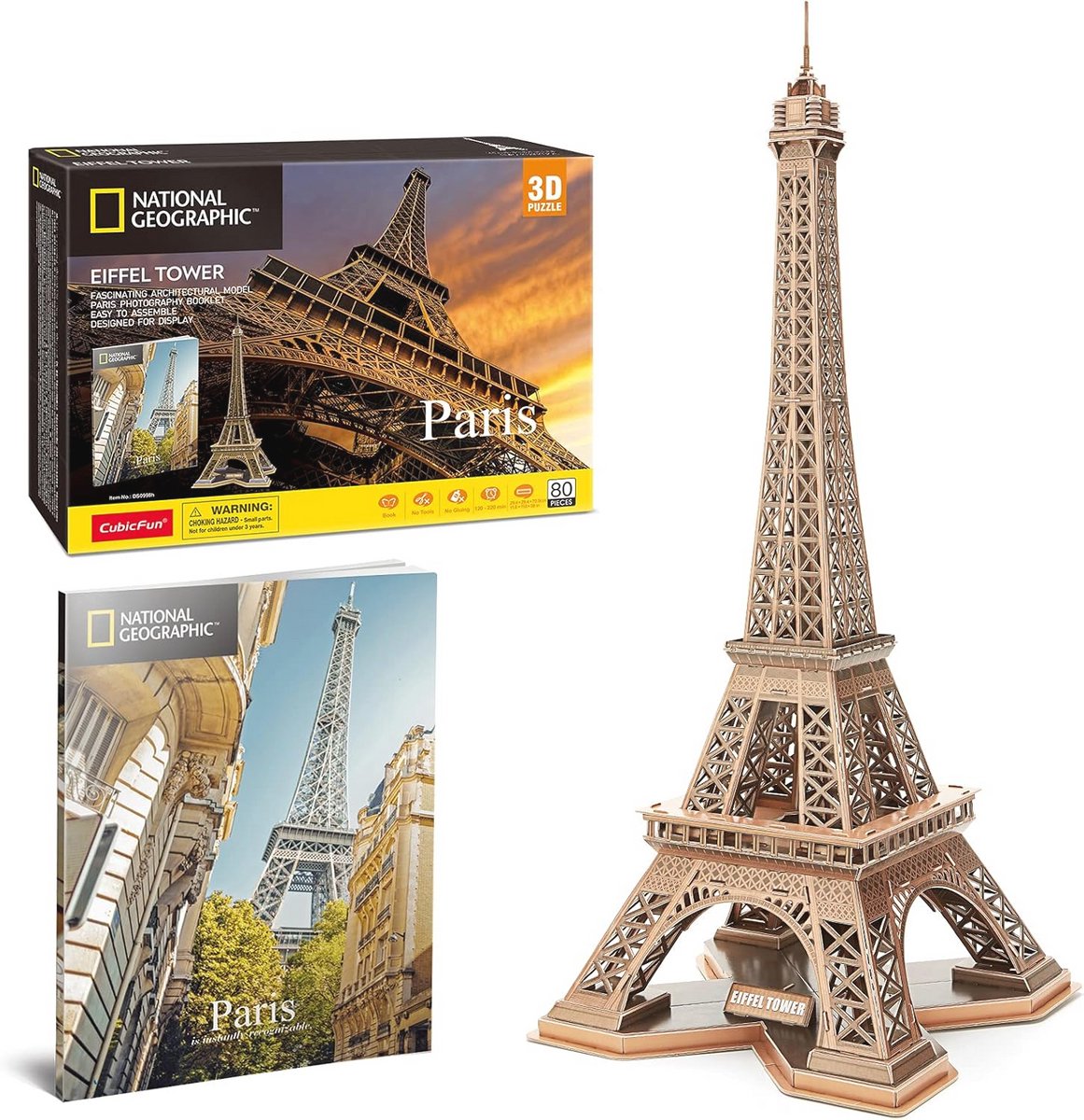 3D-puzzel Eiffeltoren - Bouwset voor Volwassenen en Kinderen - Architectuur Model van Parijs