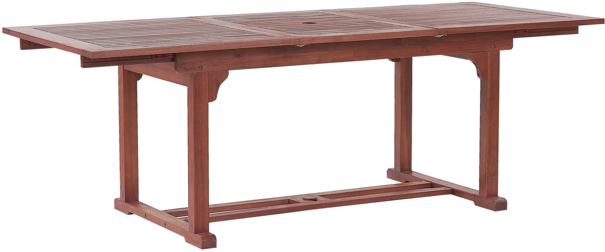 TOSCANA - Tuintafel - Donkerbruin - 90x160/220 cm - Acaciahout