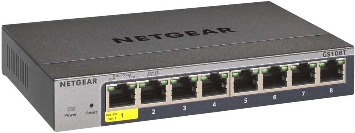 8-Poorts Gigabit Ethernet Switch Smart Managed Pro met Flexibel Beheer