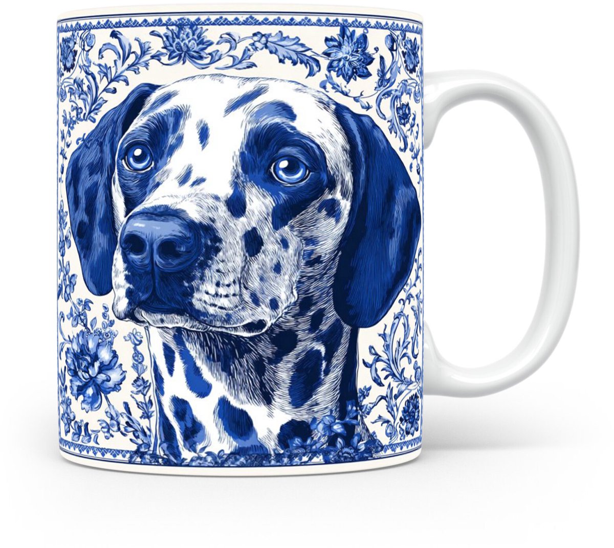 Mok Dalmatian Beker voor koffie of tas voor thee, cadeau voor dierenliefhebbers, moeder, vader, collega, vriend, vriendin, kantoor, opa, oma, hond, kerst, sinterklaas, verjaardag