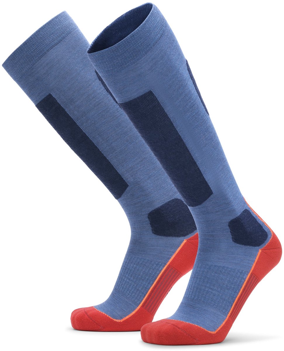 DANISH ENDURANCE Merinowol Thermische Skisokken Blauw