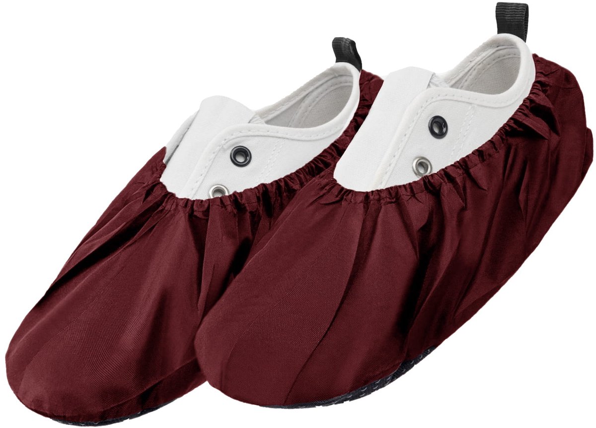 FEROCITY - Schoenovertrekken - Antislip, herbruikbaar - Unisex - Erwachsene - EU 38-45 - Polyester - Rood