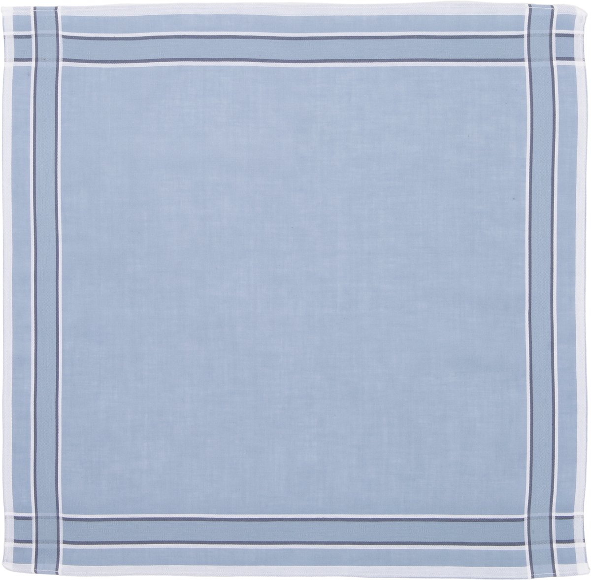 Tiseco Luxe Herenzakdoeken Set - 6x Stijlvolle Indigo 40x40cm - 100% Katoen