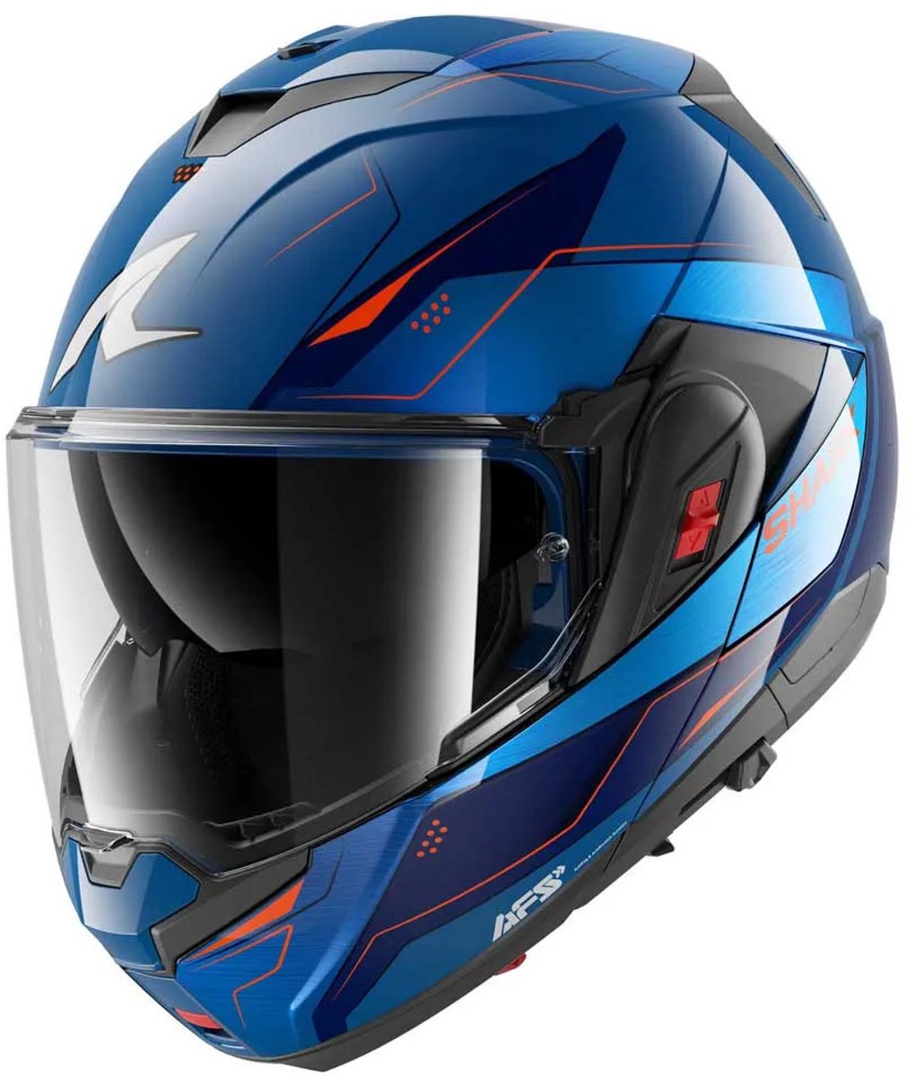 Shark Oxo Mekarium Ece Modulaire Helm Blauw L