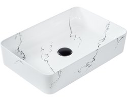 HOPI - Wastafel - Wit - 51 x 34 cm - Keramiek