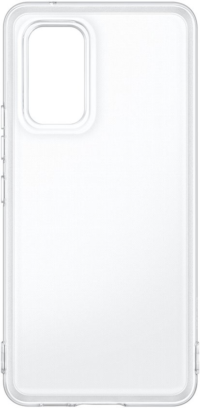 Transparant hoesje voor Samsung Galaxy A53 met een uitsparing voor de camera's.