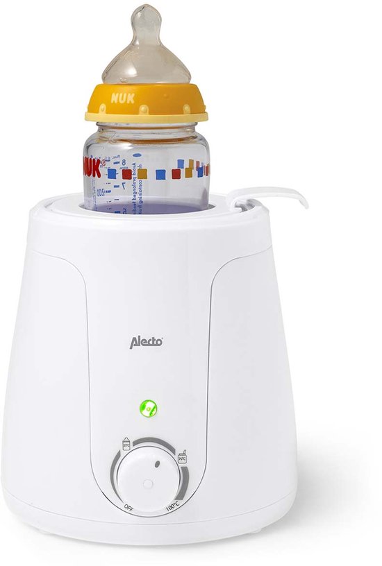 Alecto BW-70 - Flessenwarmer geschikt voor ieder flesje en potje - Snel en gemakkelijk in gebruik - Wit
