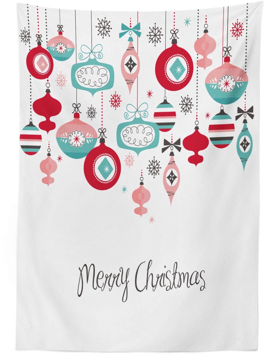 ABAKUHAUS Tafelkleed Noel – 140x240 cm – Zijdeachtige satijnmix – Wasbaar