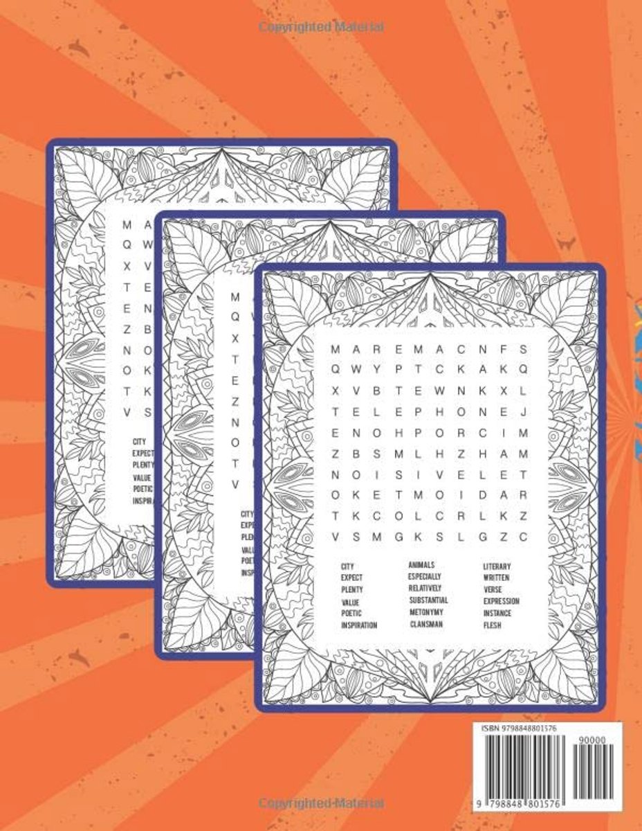 Grote Lettertype Woordzoeker voor Volwassenen en Senioren - Puzzels voor Ontspanning