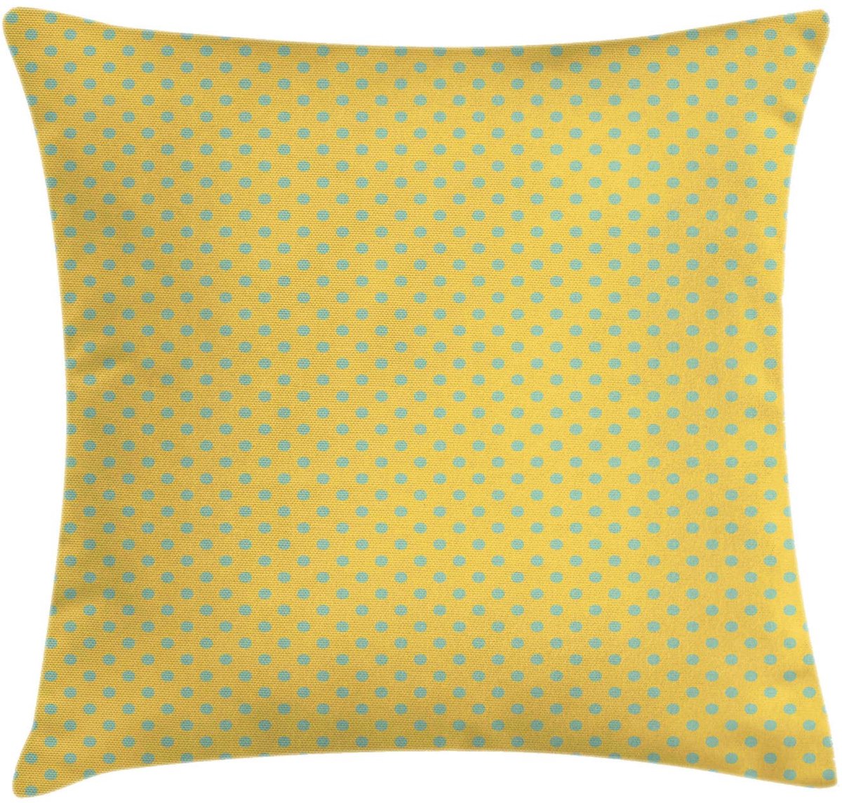 ABAKUHAUS Kussenhoes – Gedrukt aan beide zijden – 60x60 cm – mosterdkleur & amandelgroen Senf