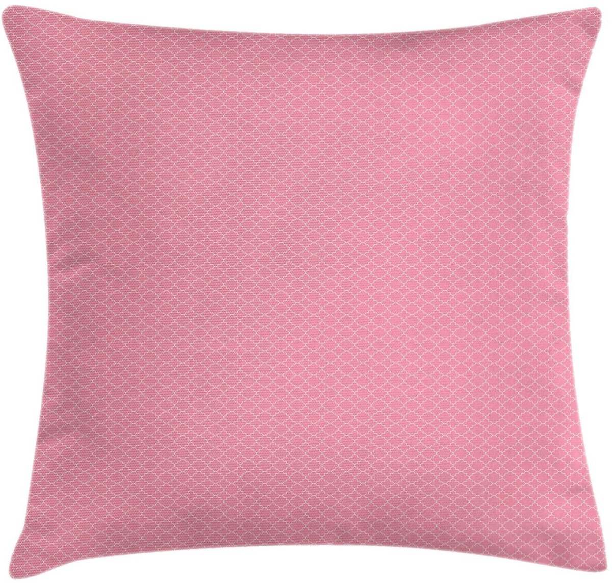 ABAKUHAUS Kussenhoes – 40x40 cm – Klavertjevier-patroon – Pastelroze/Wit Pastelroze en Wit