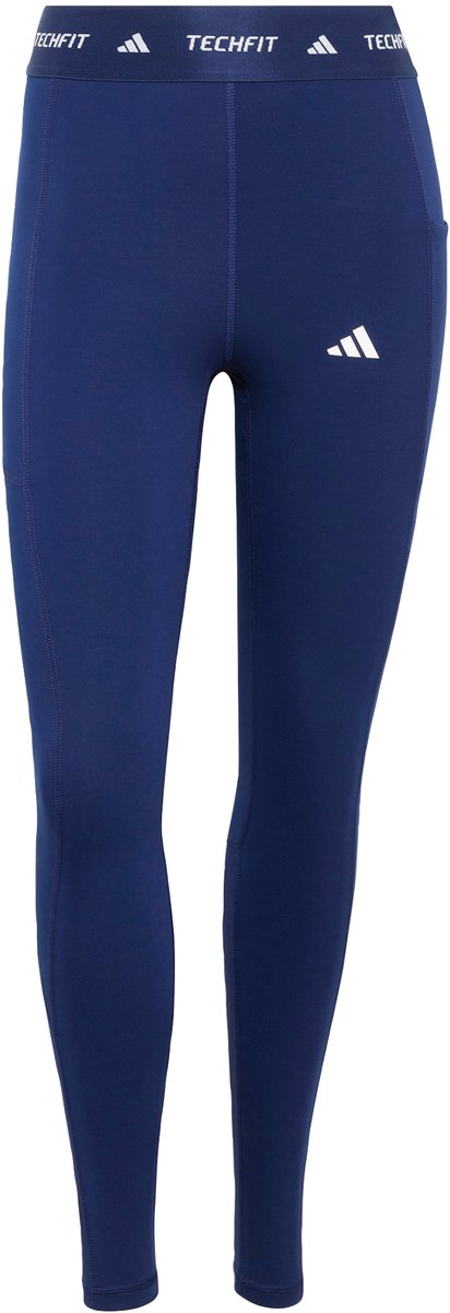 Adidas Performance Techfit Stash Pocket Full-Length Legging - Dames - Blauw van Merkloos — afbeelding 3