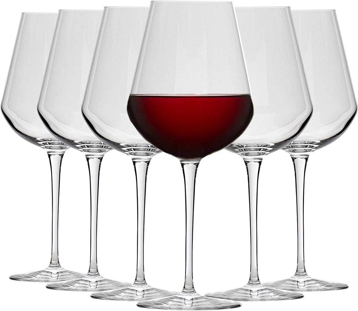 Grote glazen set van 6 stuks, 56 cl, ideaal voor elke gelegenheid