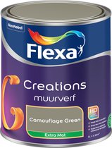 Flexa - Creations Muurverf Extra Mat - Camouflage Green - Creations - 1 L