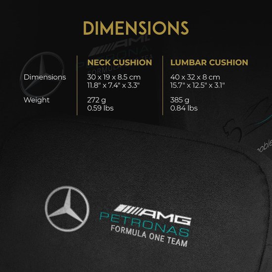 Ergonomische Gaming Stoel - F1 Design - Zwart - Set van 2 — afbeelding 2