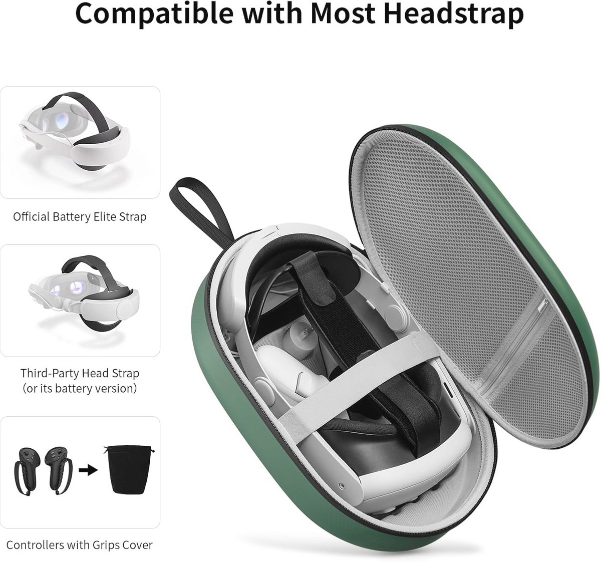 Draagtas voor VR-headsets - Optimale Bescherming en Transport voor Meta Quest 3/Quest 2 thumbnail 6