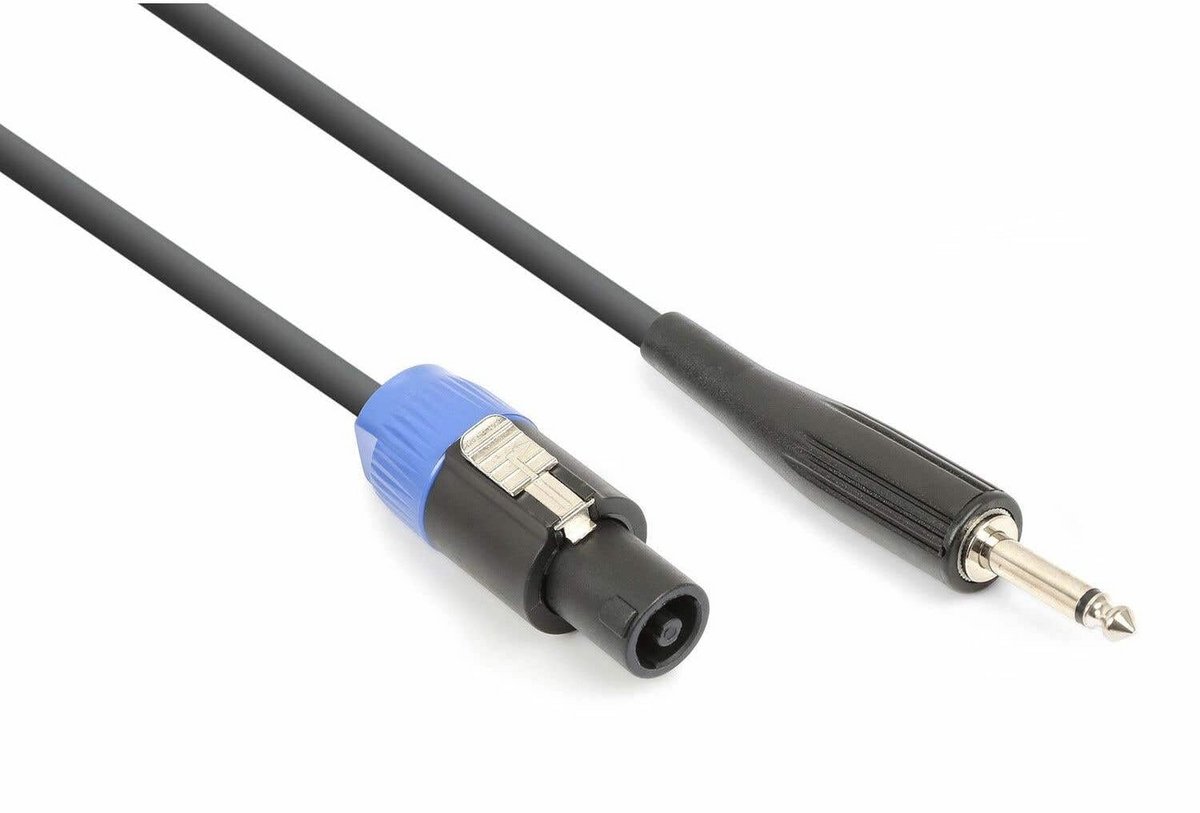 Luidsprekerkabel 5 meter Speakon naar 6,3mm Jack