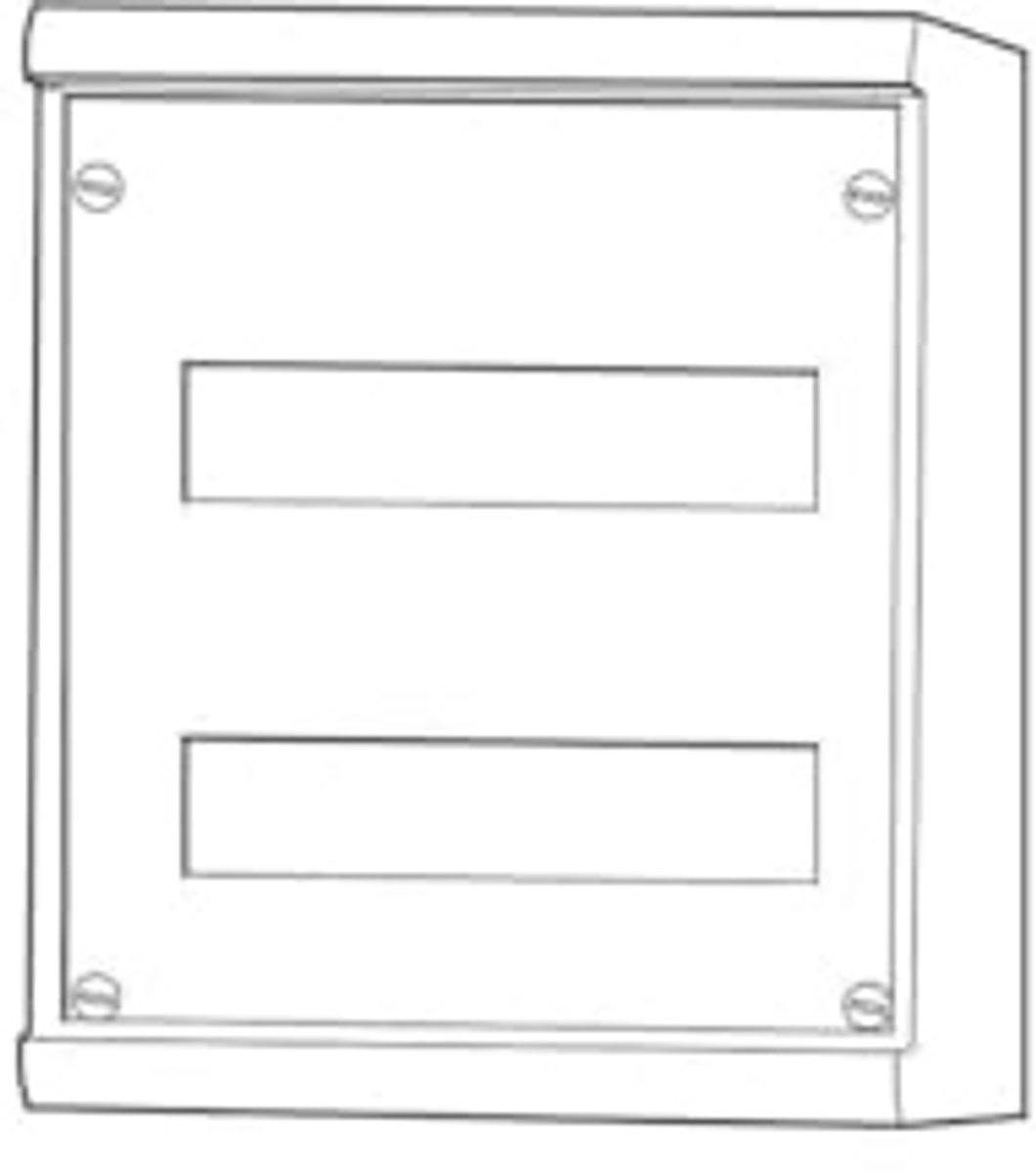 Kleine Verdelingseenheid 2x12+2 TE IP30 - Ideaal voor Thuisgebruik