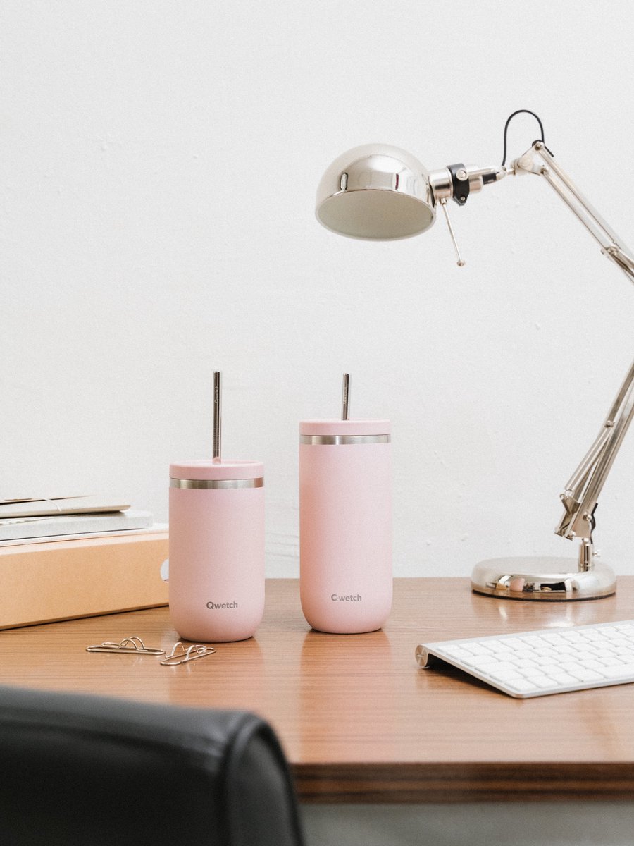 Qwetch - Cold Cup isotherm - Pastel Roze- 470ml