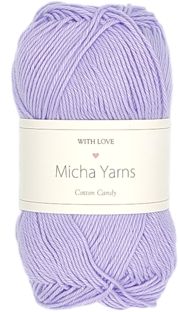 Micha Yarns - 100% katoen haakgaren - 5 bollen haakkatoen - 5 x 50gram - 170meter per bol - Lila (011)