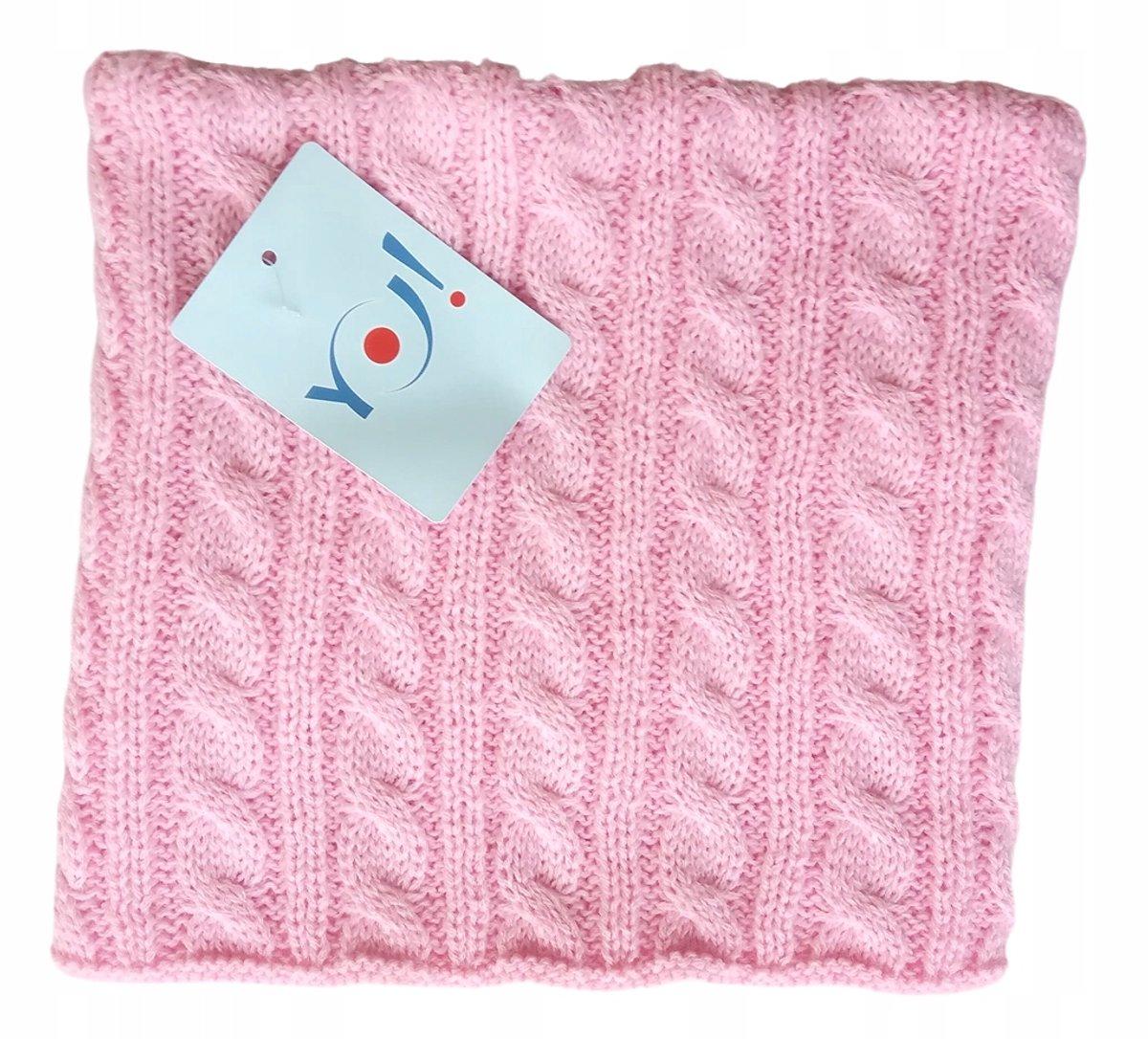 JIJ! CLUB Kinder Winter Nekwarmer met Kabelpatroon - Roze