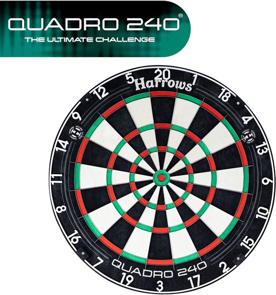 Harrows Quadro 240 dartboard van Harrows — afbeelding 4