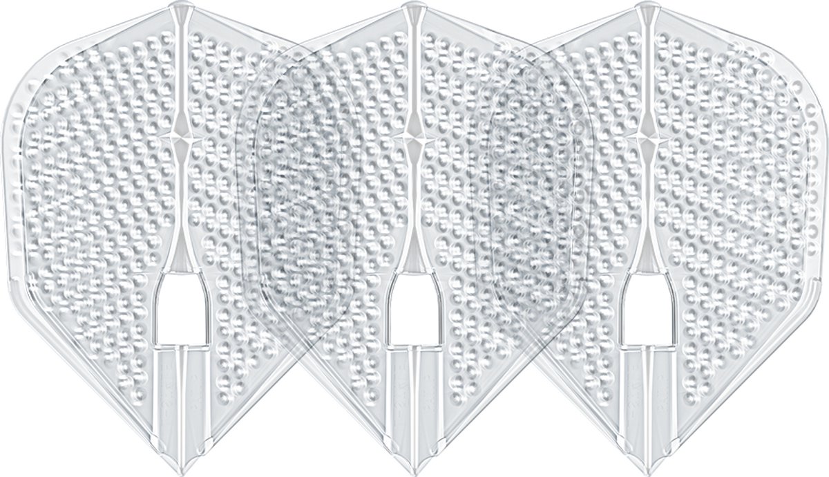 L-Style Champagne L3 Shape Dimple Clear - Dart Flights