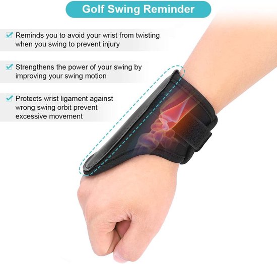 Golf Training Polssteun - Golf Swing Pols Hinge Trainer - Polssteun Band Swing Gebaar Uitlijning Trainingshulpmiddel van GOLF — afbeelding 5